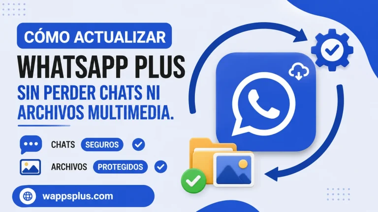 Cómo actualizar WhatsApp Plus sin perder chats ni archivos multimedia.